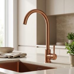 Pure.Sink Elite Steel Stream kitchen faucet PVD copper PS8044-62